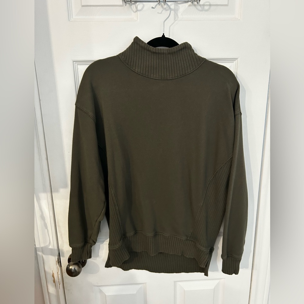 Aerie Olive Green Turtleneck Sweater
